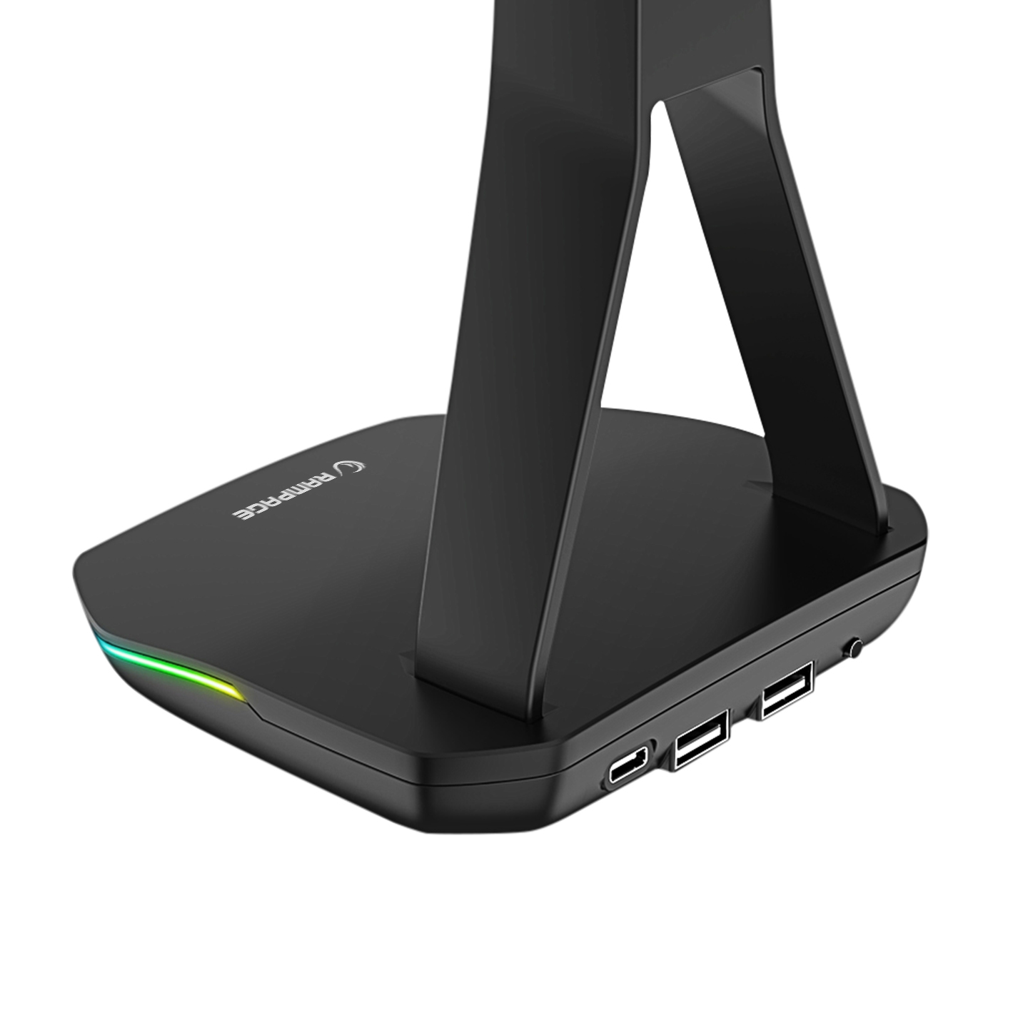  Rampage TOWER T14 Kulaklık İçin Stand RGB Işıklı 2 Usb Port Siyah